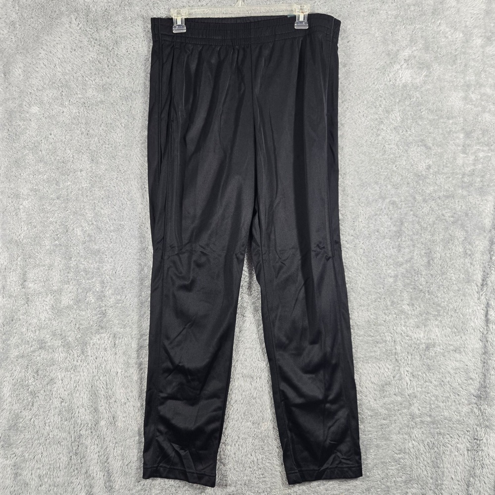 Tek Gear Mens Open Bottom Relaxed Fit Athletic Pants Black Medium NWT